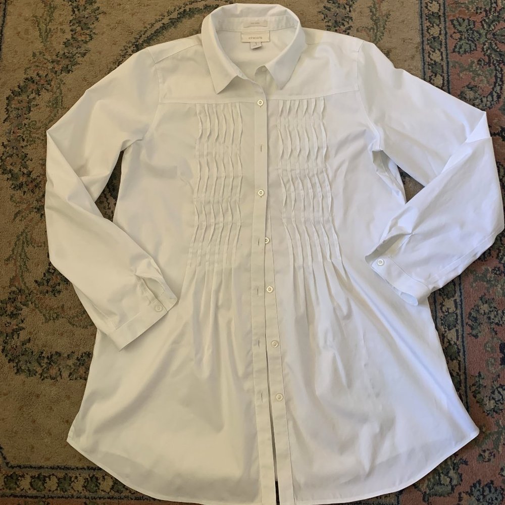 Chicos White Tunic Shirt